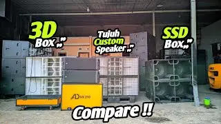 Bunyi Bergantian‼️BEGINI SUARANYA❗Box 3D,Tujuh Custom Speaker & SSD❗