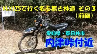 【散歩】KLX125で行く名も無き林道 その３(前編) 内津峠付近