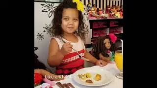 American girl cafe, brunch with Princess Gianna Bella and Nanea event in NYC