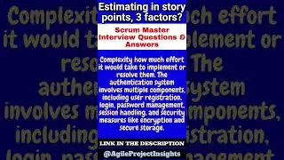 Estimating in Story Points Factors for Accuracy and Consistency