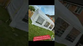 3x6 Marquee setup in Dartford