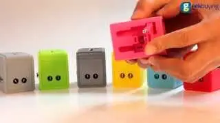 Candy Colorful Universal Global Travel AC UK / EU / US / AU Plug Power Adapter