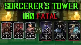 MK Mobile Sorcerers Fatal Tower Battle 100 Boss | 91 - 105 BOSS BATTLE + REWARD | DIAMOND CARD!