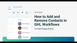How to Add and Remove Contacts In GHL Workflows