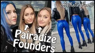 Wearing my Pairadize PU Pants in Vienna at the Prater