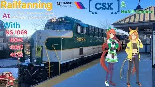 Railfanning in Union, Secaucus, Upper Montclair & Wayne Route 23 With NS 1069, 8099, NJT 4500 & 4533