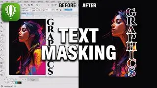 Text Masking Effect | Typography | Professional Text Masking in CorelDraw | Corel draw Tutorial