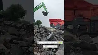 LiuGong 922F Cabled Electric Excavator Loading into a Finlay Mobile Crusher #liugong922FE #finlay