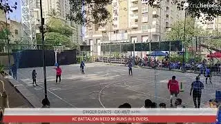 Ginger Giants - GX vs KC Battalion live cricket match | Greenage Premier League 2026 live - BB Court