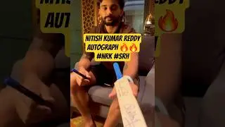 NKR Signing Autographs for Fans! 🤩 | Nitish Kumar Reddy's Heartwarming Fan Moment