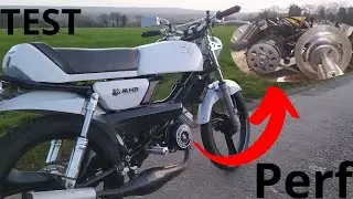 Test de la nouvelle transmission vario top Malossi  et poulie embrayage  sur la Peugeot 103 TSM