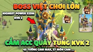 Whale Việt Nam chơi lớn mang quả nick khủng top Rise of Kingdoms về KvK 2 chiến - Toàn mùi tiền thôi