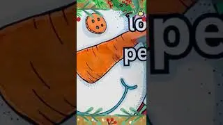 Carrot nose #christmas #animation #snowman #drawing #art #christmascountdown