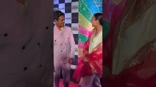 Nawazuddin Siddiqui and Shehnaaz Gill Laughing Together at The Movie Screening