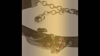 Alchemy Gothic Cat Sith Bracelet at NicheNoire