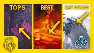 Top 5 BEST PVP Rat Holes On Genesis! | ARK: Survival Evolved