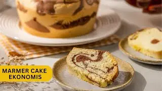 MARMER CAKE EKONOMIS METODE ALL IN ONE | CUMA 5 TELUR