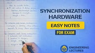 Synchronization Hardware in OS | Test and Set, Compare and Swap|with notes 