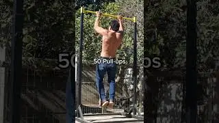 300 squats, 200 Push-ups, 50 Pull-ups, 50 Chin-ups