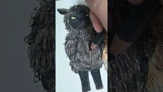 draw with me in color pencil: sheep trio