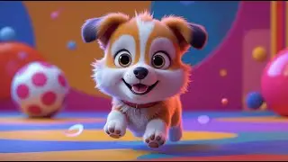 Little Baby Plays with Ball and Dog | Fun Kids Rhyme | Rhyme Land