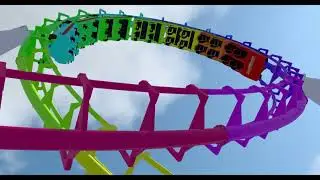NoLimits 2 Rainbow corkscrew Coaster ( 노리미츠 2 무지개 콕스크류 코스터 )