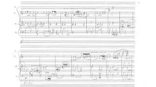 Orlando Gibbons - Fantasia - arrangement by Michael Hersch - score