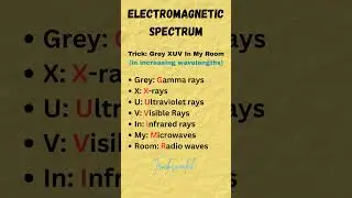 Electromagnetic spectrum | Wavelength | Frequency #electromagnetics #spectrum  #shortsfeed #ssc #gd