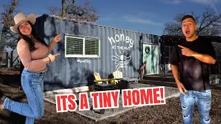 Living In A Shipping Container In The Woods!! 