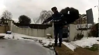 frozen pond walk fail GoPro Hero 2
