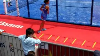 Majo y Mapi S Alayeto calentando semifinales WPT Barcelona