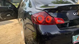 My Clapped Out G37 Gets Custom-Made Black Housing Halo Taillights | Install & How To