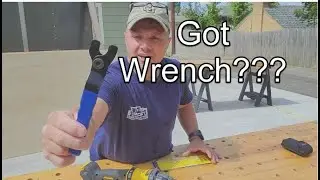 DeWalt 60V Grinder adjustable wrench!! Who knew??