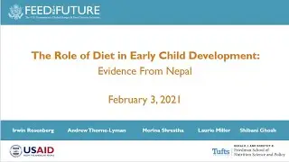 Webinar Series: The Role of Diet in Early Child Development: Evidence from Nepal