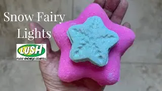 Lush ‘Snow Fairy Lights’ Christmas 2021 bath bomb demo