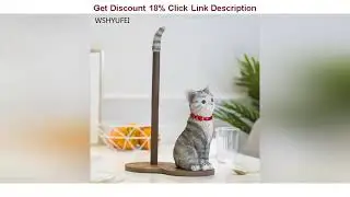 Review Direct kitchen paper vertical cartoon cat free punching toilet roll paper tray tray cute thr