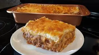 Лазанья с мясом и сыром в соусе бешамель Вкусно и прост...