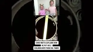 The size of the oil tank chris watt put his daughters #crime #viralcrime #chriswattsmurder