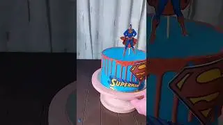 Superman Cake Design 🥮 #shorts #viral #trending #cake