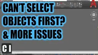 AutoCAD Can't Select Objects Before Command - Simple Fix & More Variables!