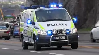 Police Car 075 Oslo PD responding code 3