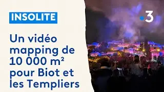 Un vidéo mapping inédit et en intégralité aux Templiers de Biot 2024