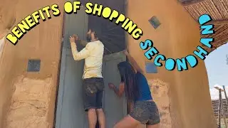 Go Green & SAVE MONEY | DIY Door Installation | Cob House Build Vlog (Ep. 12)