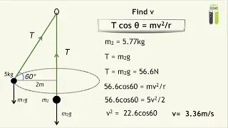 Circular Motion - Part 7 - Ringed Conical Pendulum