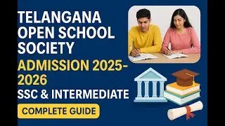 TOSS Admission 2025-2026 Complete Guide for SSC & Intermediate  Telangana Open School