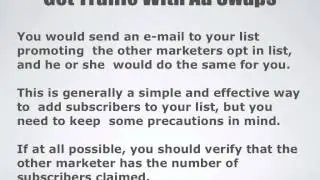 Get Traffic with Ad Swaps