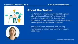SQL Server 2022 BI Training - May 1st - By Daniel AG