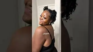 mini twists protective style on short natural hair, type 4 curls, learning to love short thin hair💞