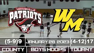 Wayne Hills vs West Milford Boys Hoops Opening Round Passaic Cty Tournament