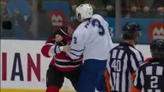 Dion Phaneuf vs Colin White 2/2/2010